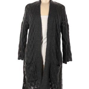 LC Lauren Conrad Womens Gray Knit Cardigan